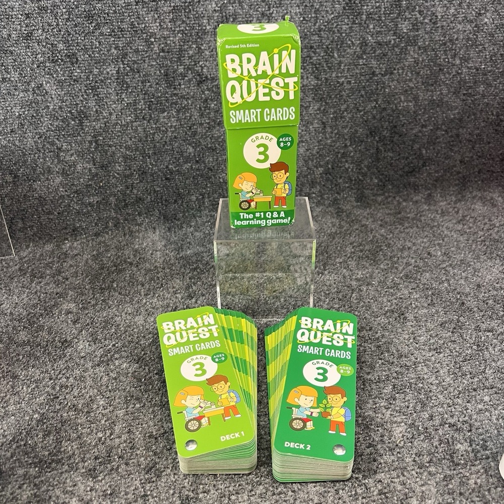 Brain Quest 3rd Grade (Ages 8-9) Smart Cards Revised 5th Edition Green Box